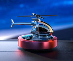 Perfume Solar Power Helicopter Air Freshener (معطر هواء يعمل بالطاقة الشمسية بتصميم مروحية)