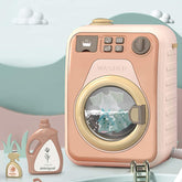 Mini Electronic Washing Machine With Light And Sound Pretend Play Laundry Appliances Toys For Kids