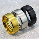 Luxury 8mm Titanium Stainless Steel Classic Matte Durable & Anti-Scratch Ring For Men