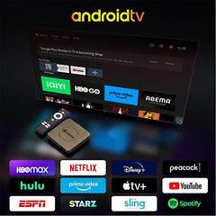 CBox C1000 Pro 4K Android TV Box with Google TV, Voice Remote & Chromecast Built-in (2GB/16GB)