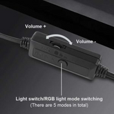 Kisonli X17 Computer Speaker 2.0 – RGB Lights With Volume Control For PC/Laptop