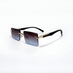 Trendy Rimless Polarized Sunglasses – UV400 Protection, Scratch-Resistant & Adjustable Fit