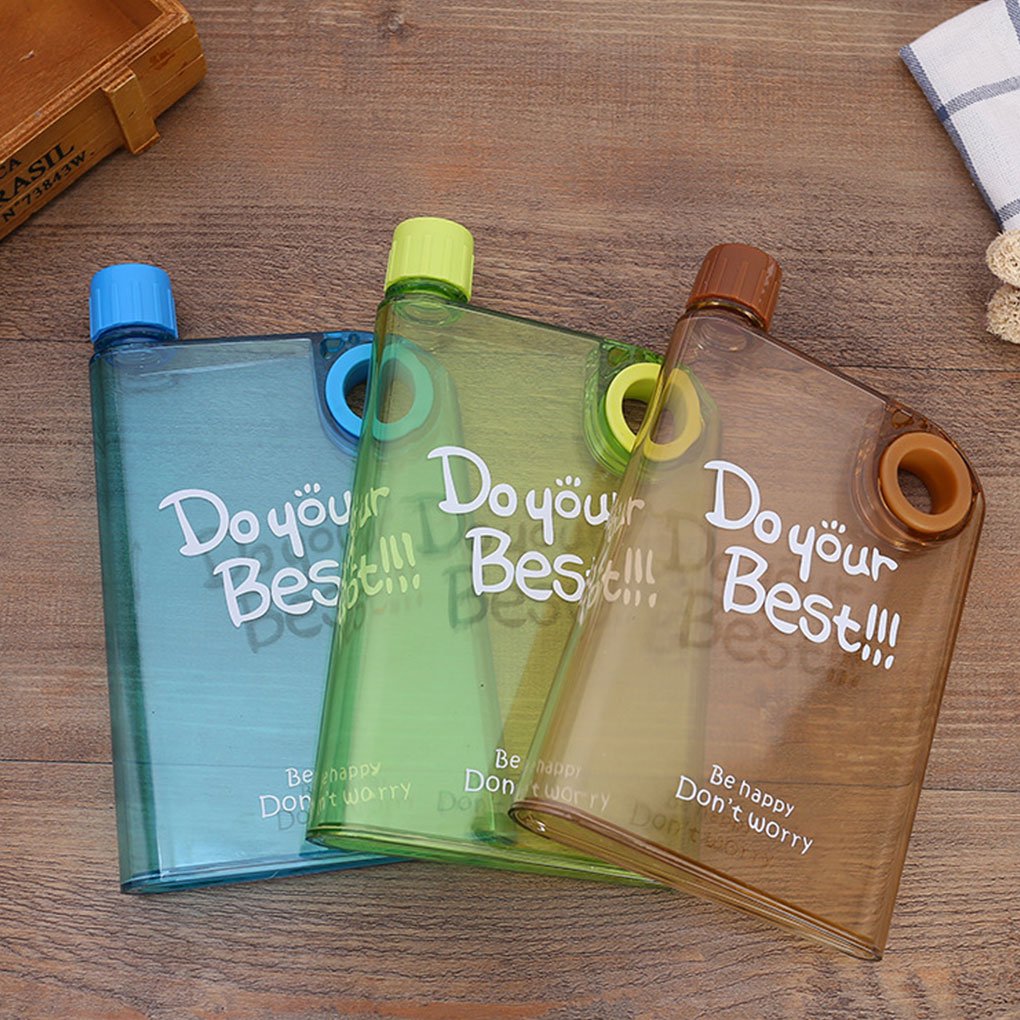 Flat A5 Ring Transparent Kettle Outdoor Portable Water Bottles For Drink