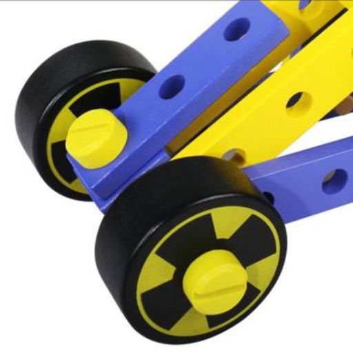Wooden Nut Combination of Hundred Variable Car for Kids