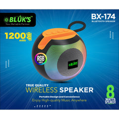 BX-174 Rechargeable Bluetooth Speaker With Long Lasting 1200mAh Battery & Powerful Sound
