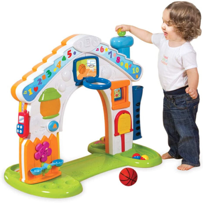 Colorful Peek-A-Boo Fun House with Music & Light for kids