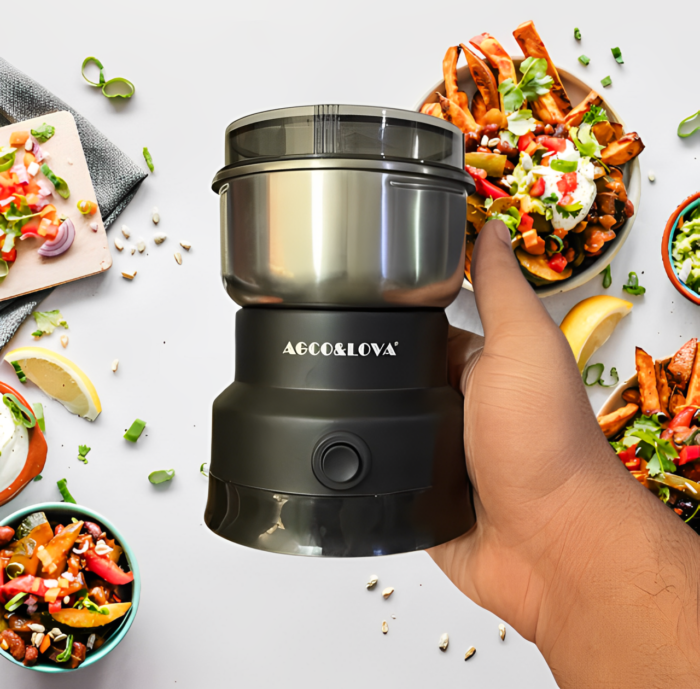 AL-661 Compact Multifunctional 400W Stainless Steel Grinder with 4 Blades for Versatile Use