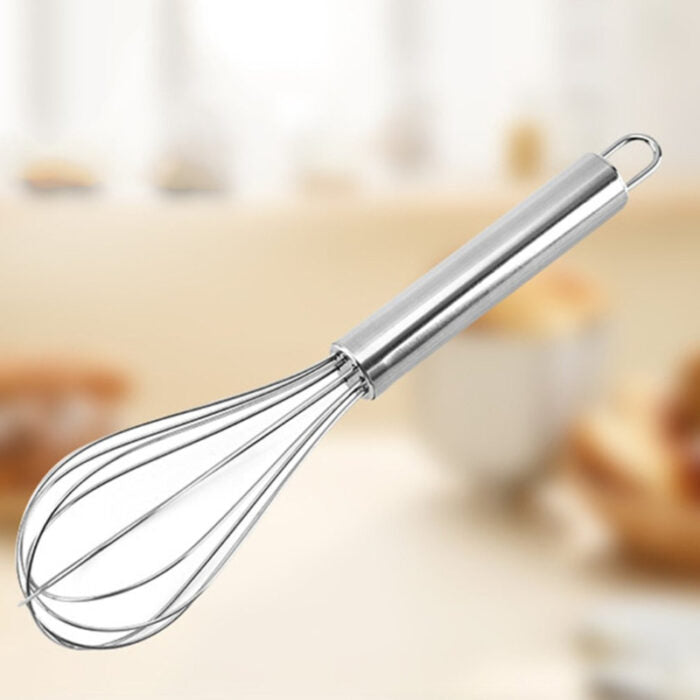 Pack Of 5 Stainless Steel Whisk Non-Stick Flexible Beater Easy To Handle Easy To Clean Multifunction Manual Stirrers