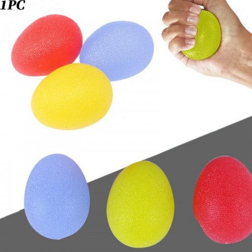 ilicone Egg Massage Hand Gripper Strengths Stress Relief Power Ball Forearm Finger Exercise Fitness Accessories