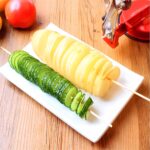 High-Quality Spiral Potato Slicer With Non-Slip Rubber Feet