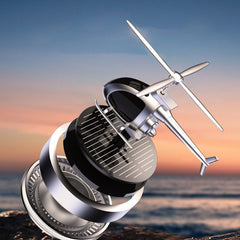 Perfume Solar Power Helicopter Air Freshener (معطر هواء يعمل بالطاقة الشمسية بتصميم مروحية)