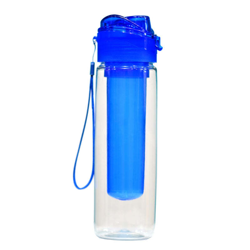 Leak-Proof 800ml Water Bottle With Integrated Ice Tube For Fresh And Cold Hydration