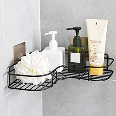 Multi-Use Wall Corner Storage Shelf – Durable Metal Bathroom & Kitchen Organizer
