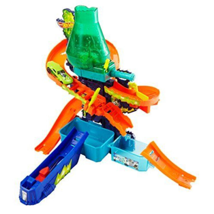 Hot Wheels Shifters Color Splash Cars Science Lab Playset for Kids