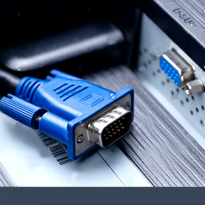 Durable 20m VGA Cable 15-Pin Male to Male High-Quality Shielded Video Cable for LCD Monitors, Projectors and PCs